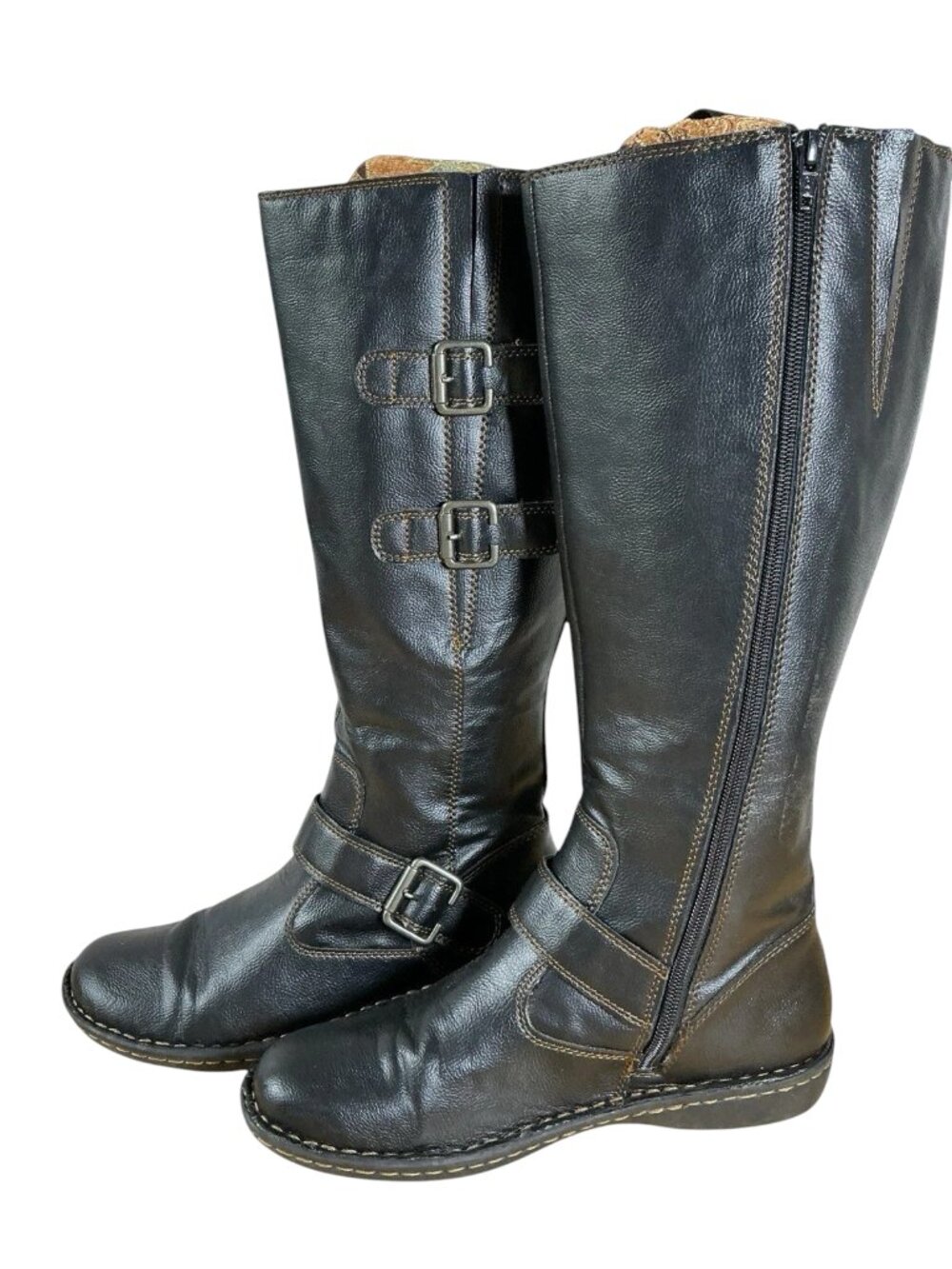 b.o.c. Born Concept Black Faux Leather Riding Boots Women's Size 9 Med